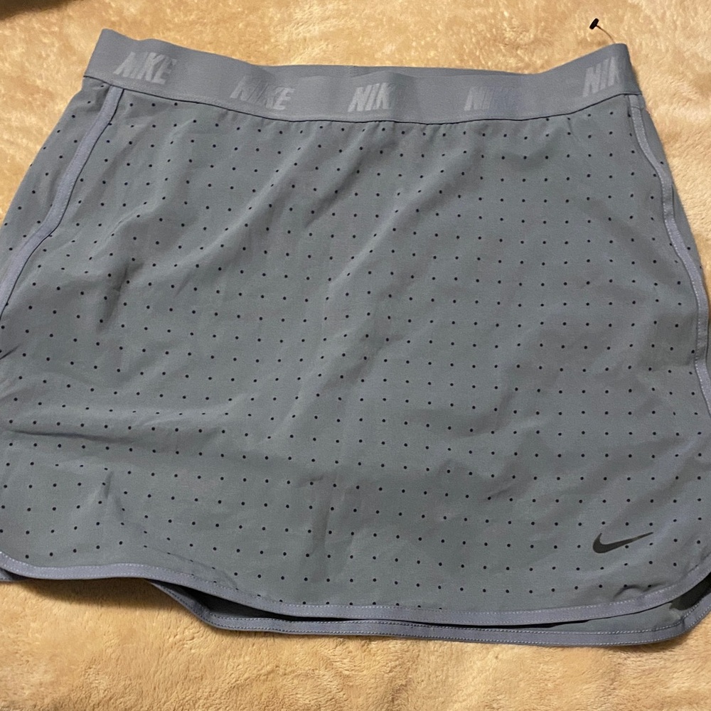 Nike Polka Dot Dri Fit Skirt with Shorts Underneath Sz L